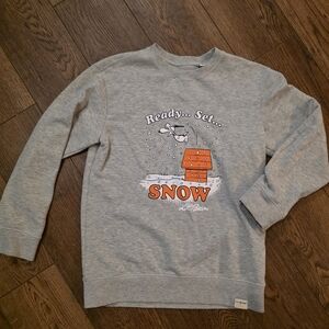 L.L. Bean Ready Set Snow Peanuts Crewneck - Size Medium